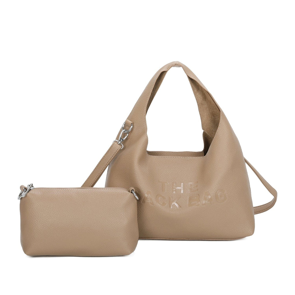 The 2 In 1 Sack Slouch Bag Be You Lifestyle Boutique Beige