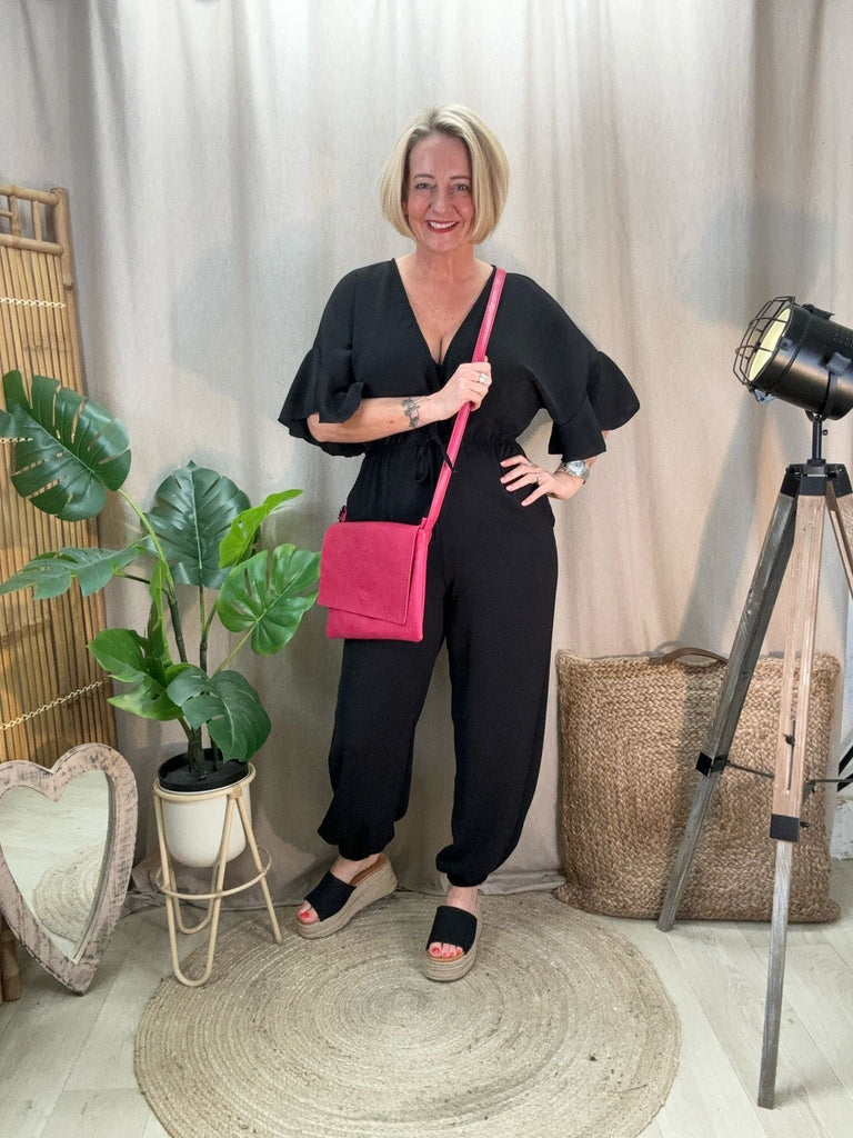 The Airport Faux Leather Minimalist Shoulder Bag Be You Lifestyle Boutique Hot Pink