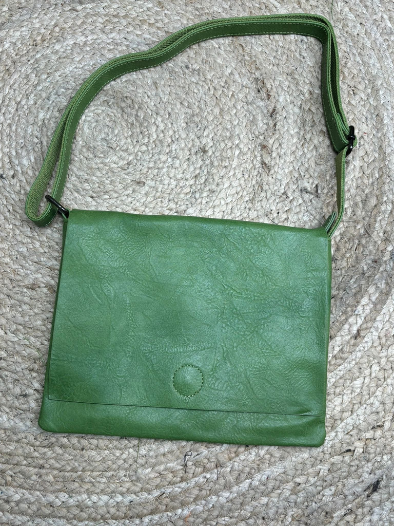 The Airport Faux Leather Minimalist Shoulder Bag Be You Lifestyle Boutique Green