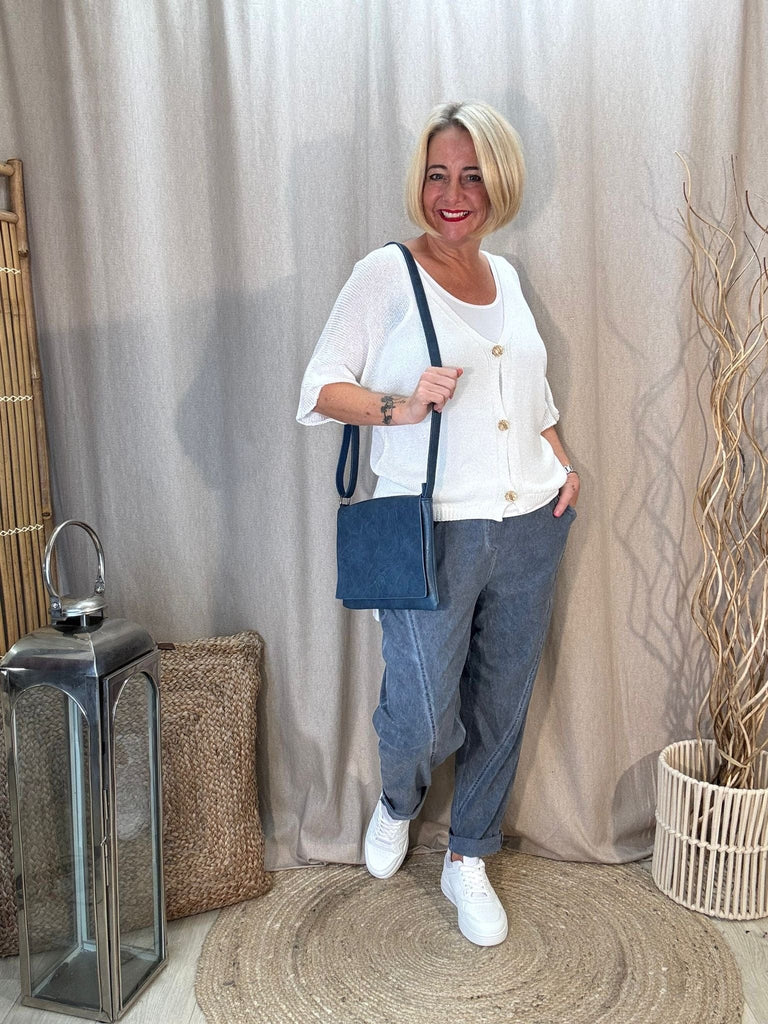 The Airport Faux Leather Minimalist Shoulder Bag - Customer Favourite Be You Lifestyle Boutique Blue