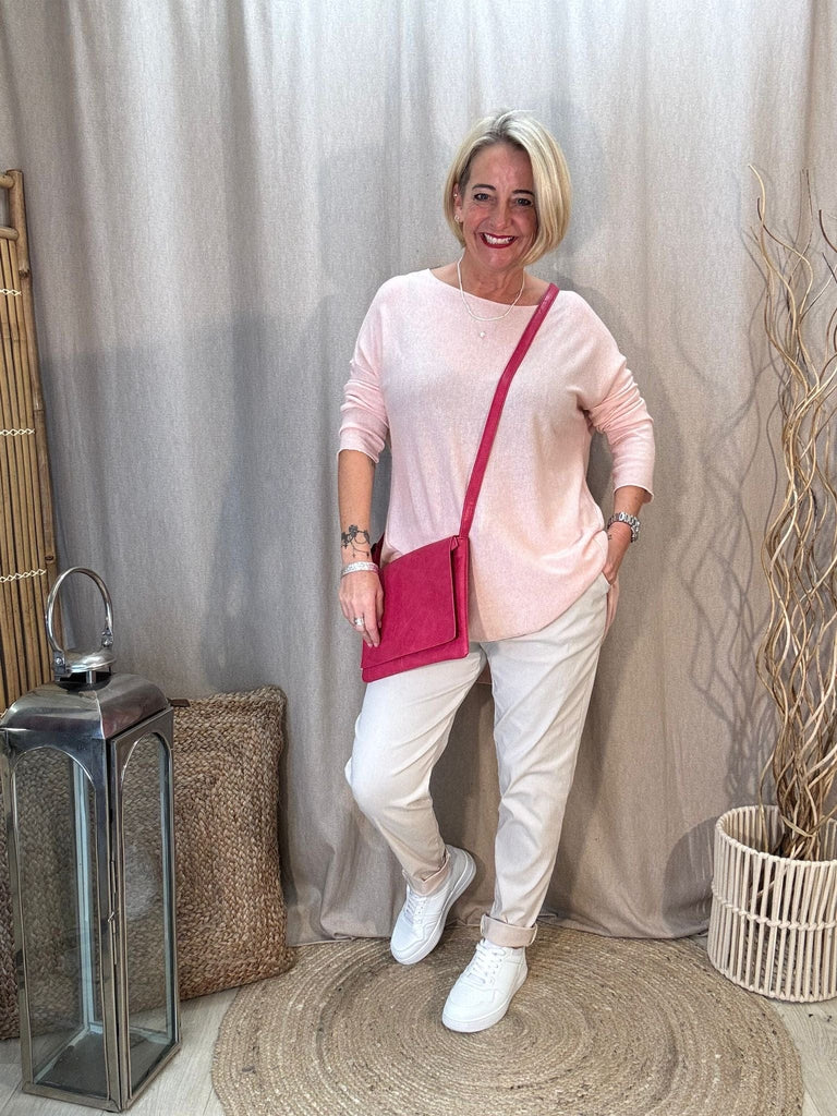 The Airport Faux Leather Minimalist Shoulder Bag - Customer Favourite Be You Lifestyle Boutique Hot Pink