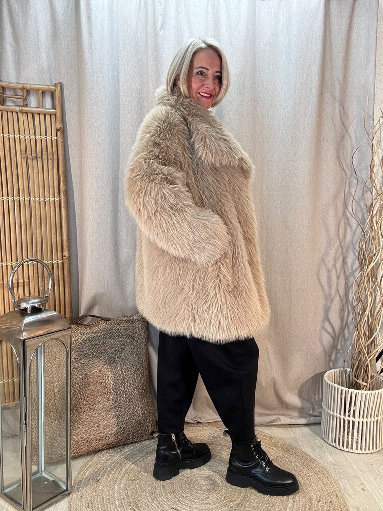 The Shaggy Faux Fur Coat Jacket Be You Lifestyle Boutique