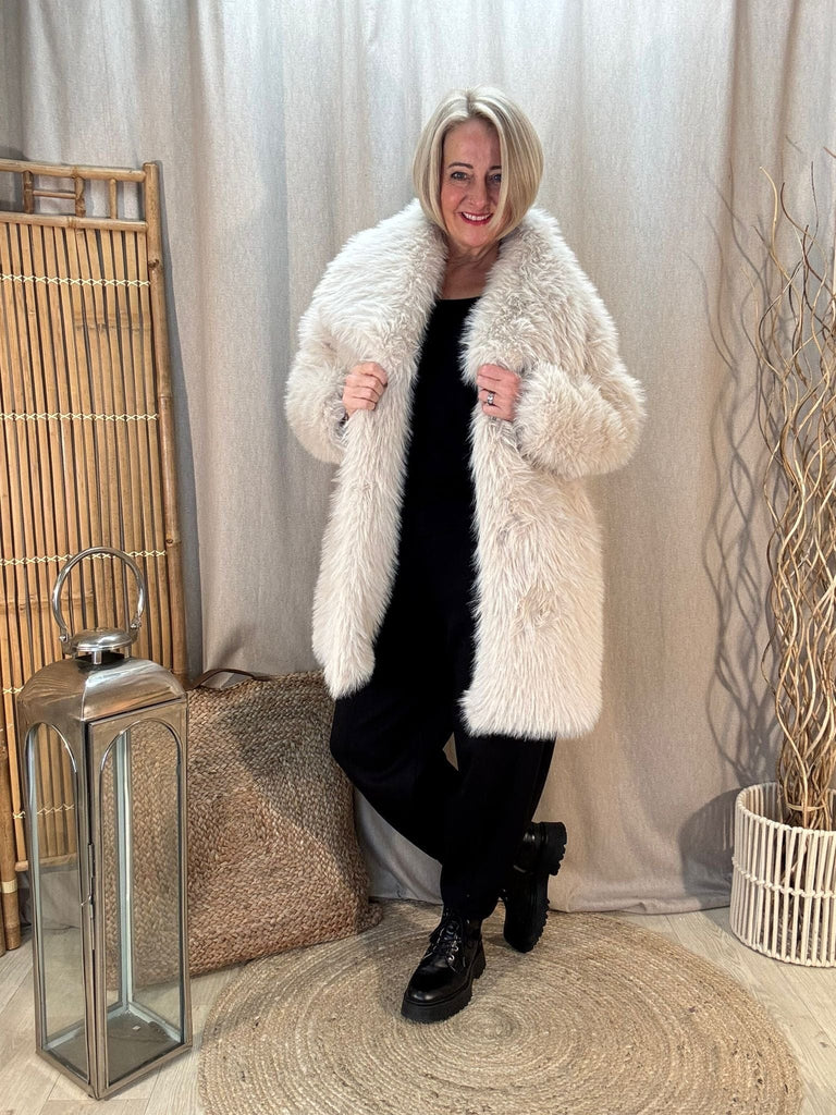 The Shaggy Faux Fur Coat Jacket Be You Lifestyle Boutique