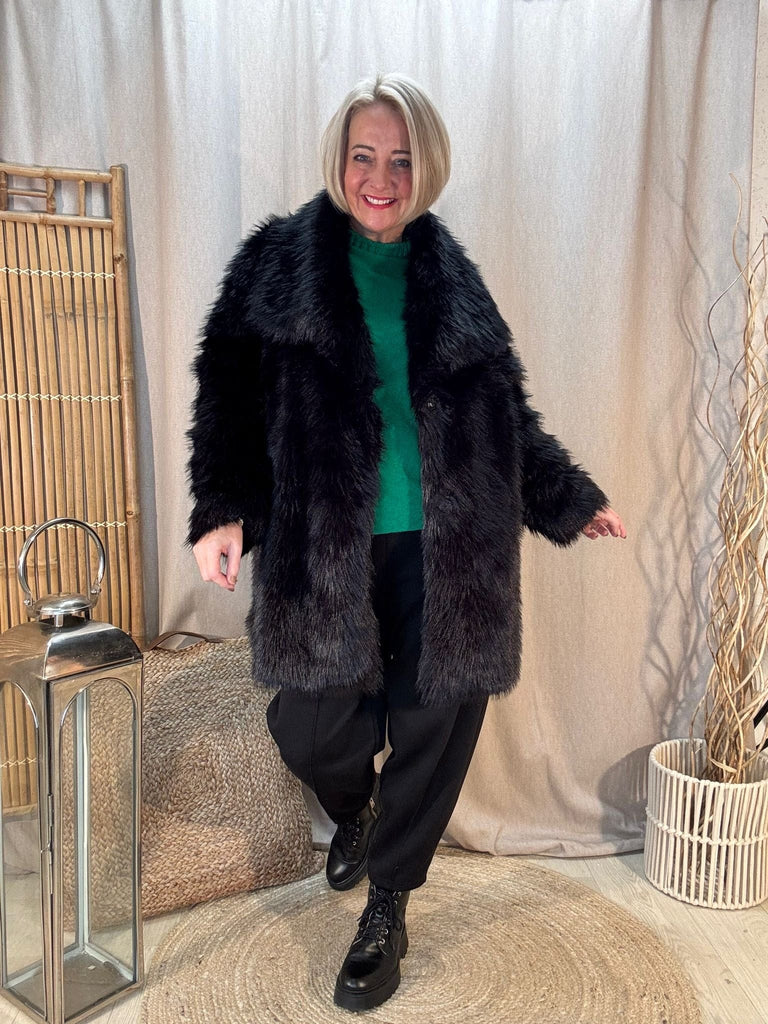 The Shaggy Faux Fur Coat Jacket Be You Lifestyle Boutique