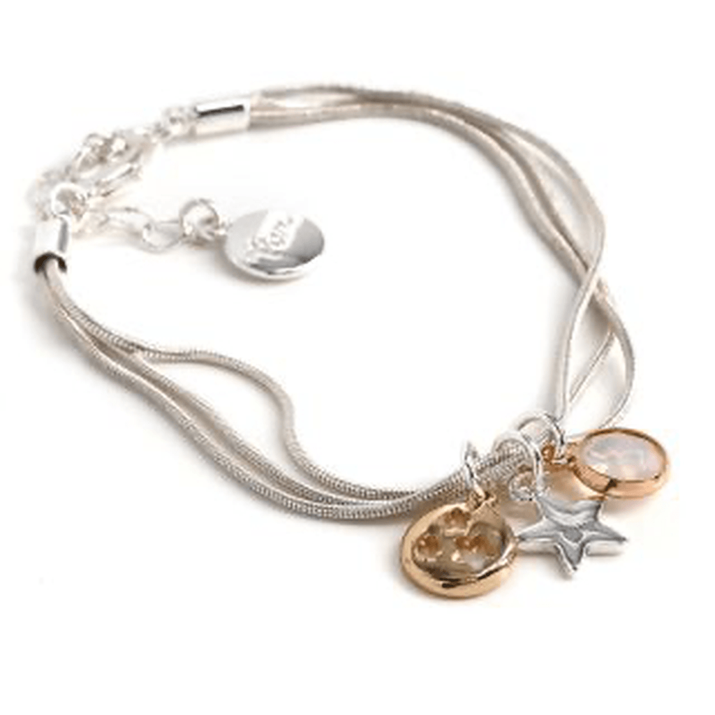 Triple Charm Star Bracelet By POM Gift 03507 Be You Lifestyle Boutique