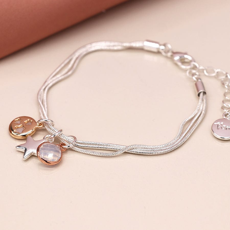 Triple Charm Star Bracelet By POM Gift 03507 Be You Lifestyle Boutique