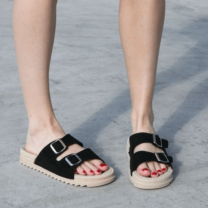 Twin Strap Buckle Slide Sandal Be You Lifestyle Boutique