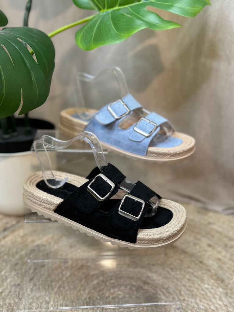 Twin Strap Buckle Slide Sandal Be You Lifestyle Boutique
