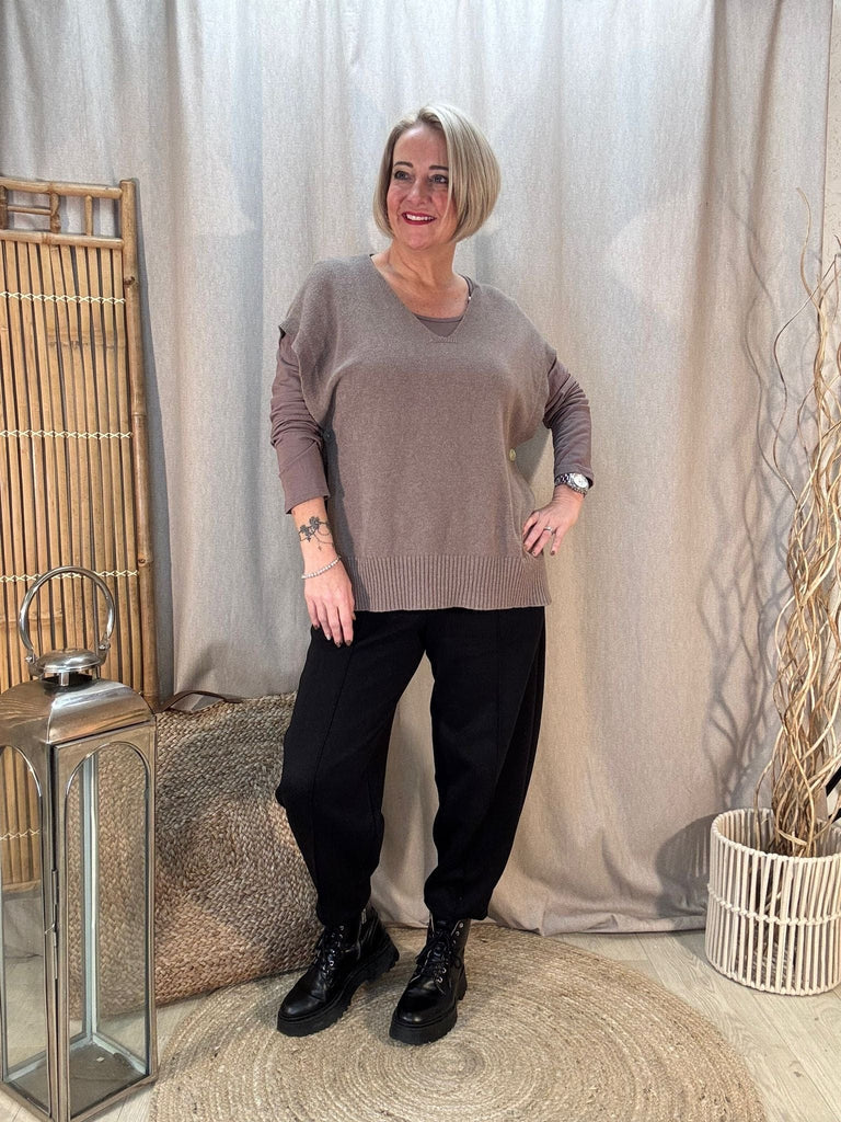 V Neck Button Side Knitted Tank Top Be You Lifestyle Boutique