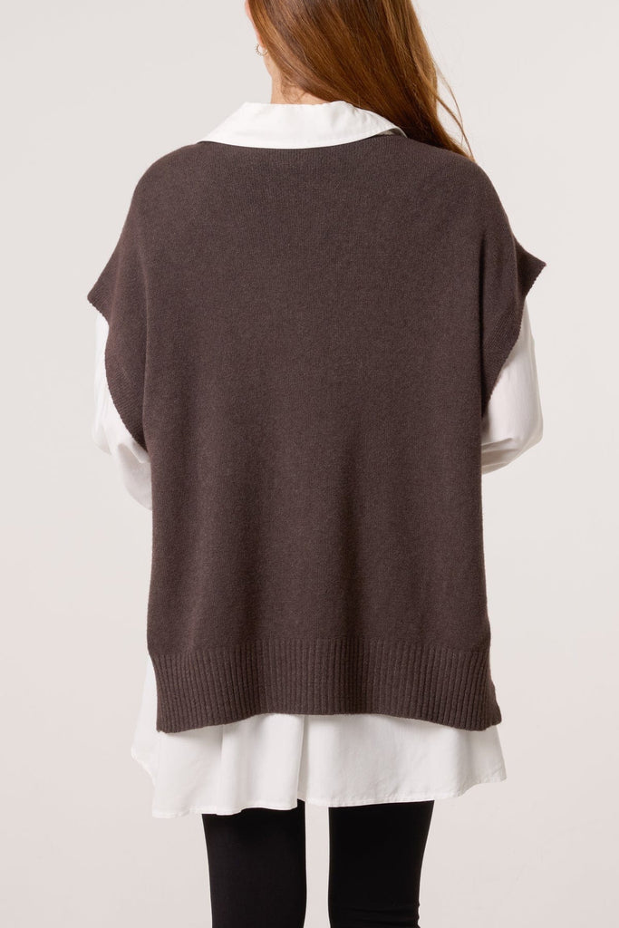 V Neck Button Side Knitted Tank Top Be You Lifestyle Boutique