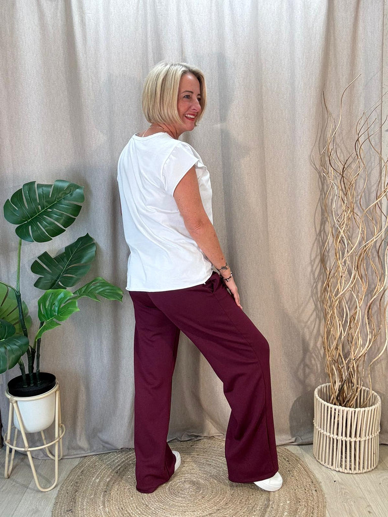Wide Leg Seam Front Joggers - Luxe Comfort Be You Lifestyle Boutique