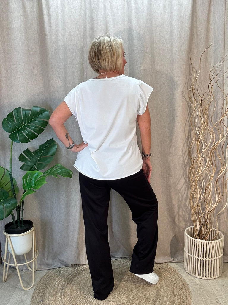 Wide Leg Seam Front Joggers - Luxe Comfort Be You Lifestyle Boutique