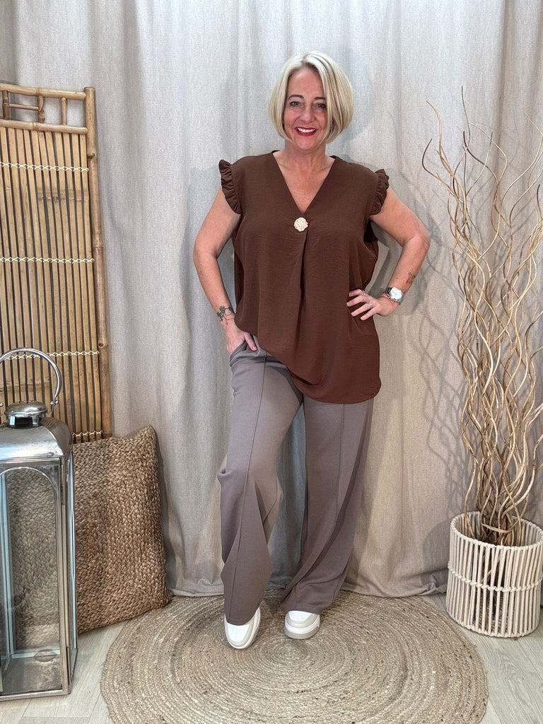 Wide Leg Seam Front Joggers - Luxe Comfort Be You Lifestyle Boutique