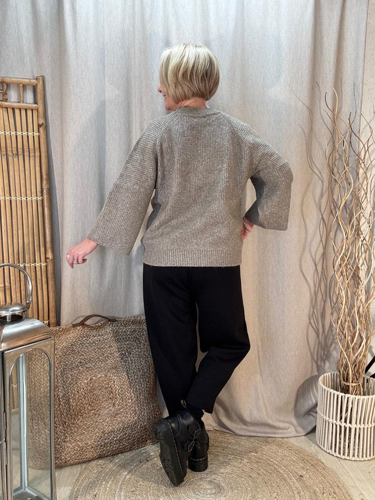 Wide Sleeve Luxe Box Knit Jumper Be You Lifestyle Boutique Onesize