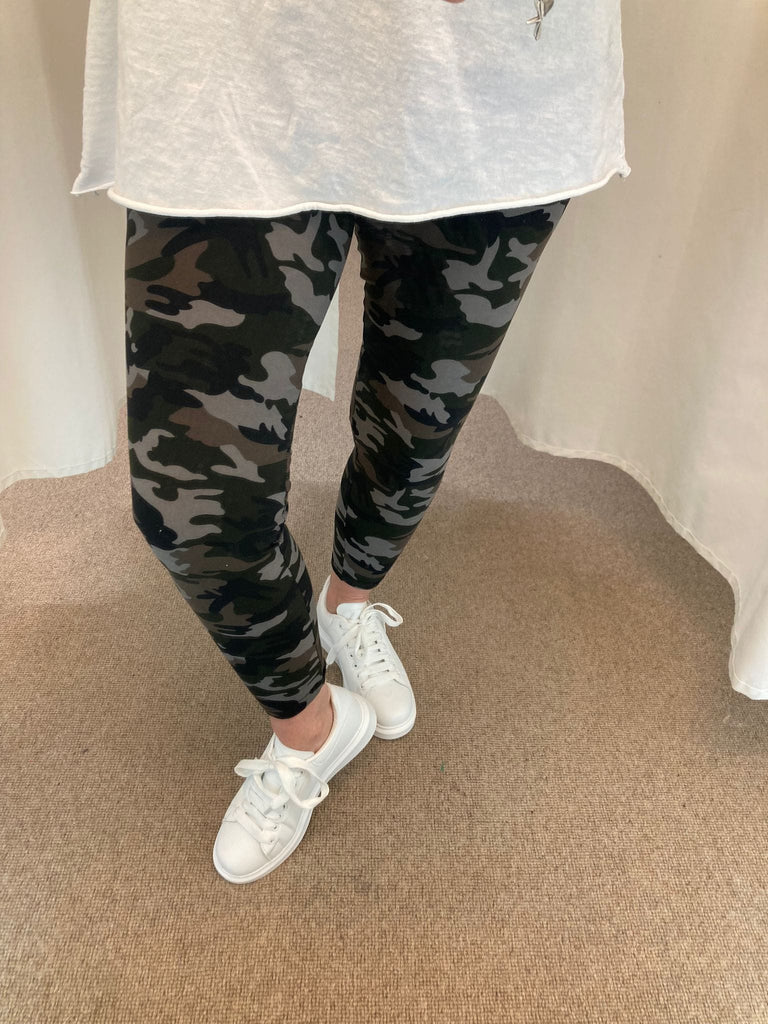 Combat Super Smooth Leggings Be You Lifestyle Boutique 1 / Khaki