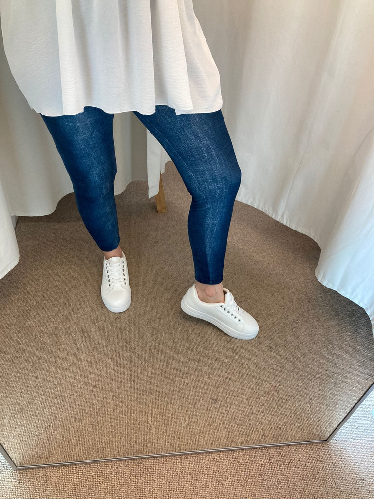 Light Denim Super Smooth Leggings Be You Lifestyle Boutique 1 / Light Denim Blue